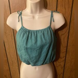 Zara Teal Camisole Bubble Top size 13/14
